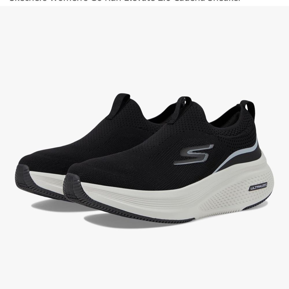 8W Skechers Women's Go Run Black Slip-On Sneakers *new W/o tags!*